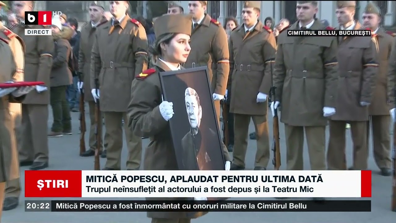 MITICĂ POPESCU, APLAUDAT PENTRU ULTIMA DATĂ_Știri B1_6 ian 2023