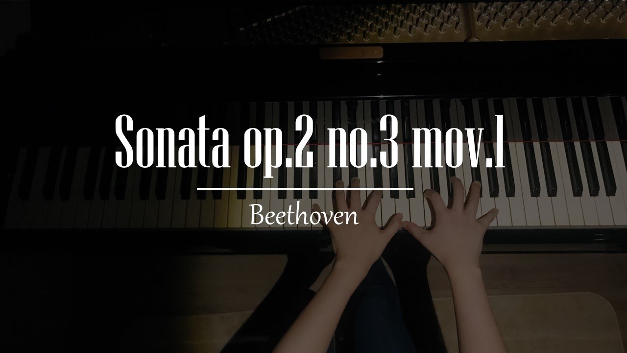 베토벤 소나타3번 1악장 beethoven sonata op.2 no.3 mov.1
