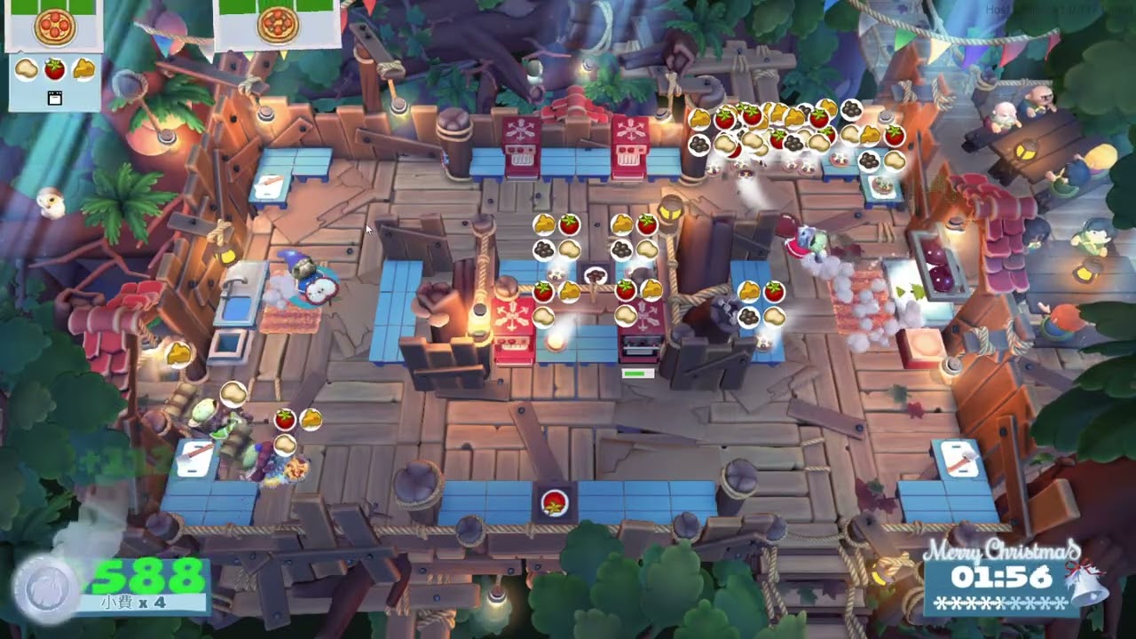 Overcooked!2 Campfire Cook Off 1-3 6628 55orders 4Players