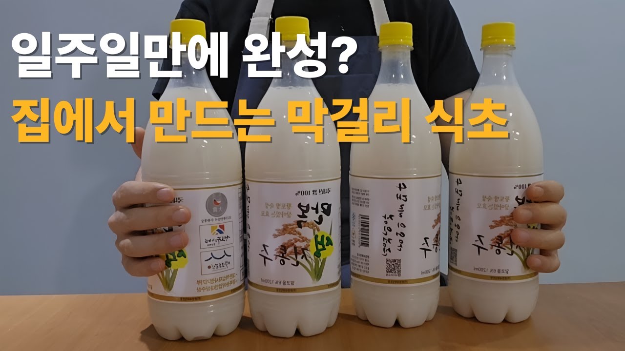 집에서 식초만들기 도전! 일주일 만에 완성?