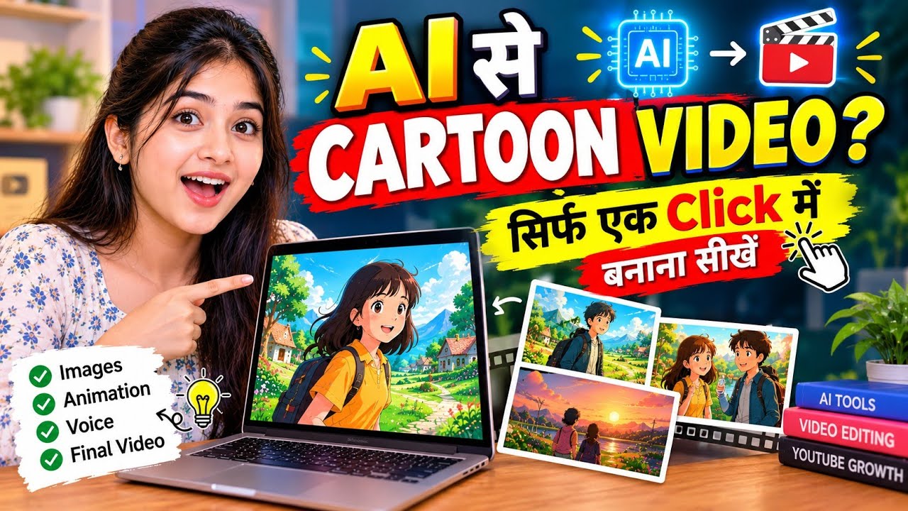 Ai se Cartoon Video Kaise Banaye | Step-by-Step Guide (2026) | ai video kaise banaye | cartoon🔥