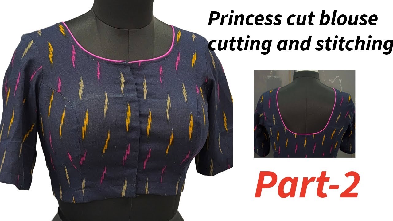 Princess cut blouse cutting and stitching#ramya#viral#video part 1 link in description 