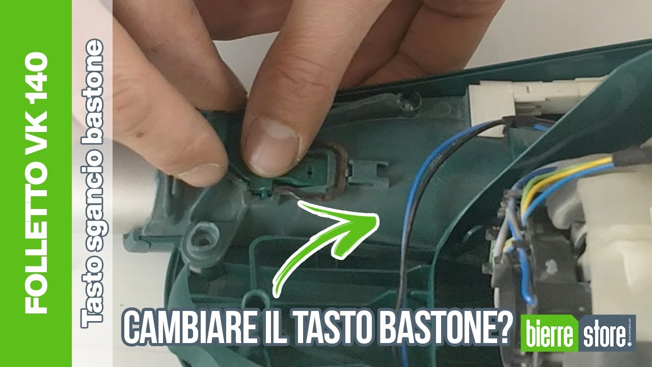 Tasto sgancio bastone Vorwerk Folletto VK 140 - BierreStore