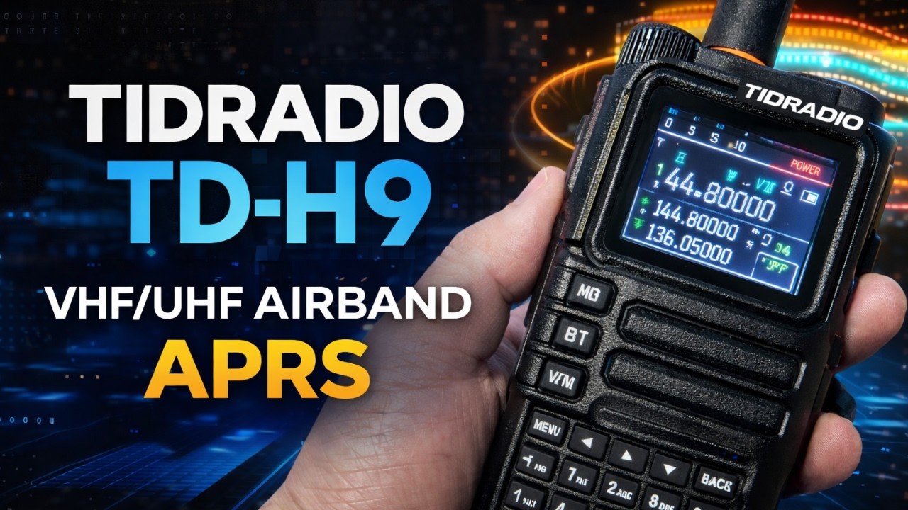 TIDRADIO TD-H9 z APRS VHF/UHF AirBand Bluetooth - Prezentacja