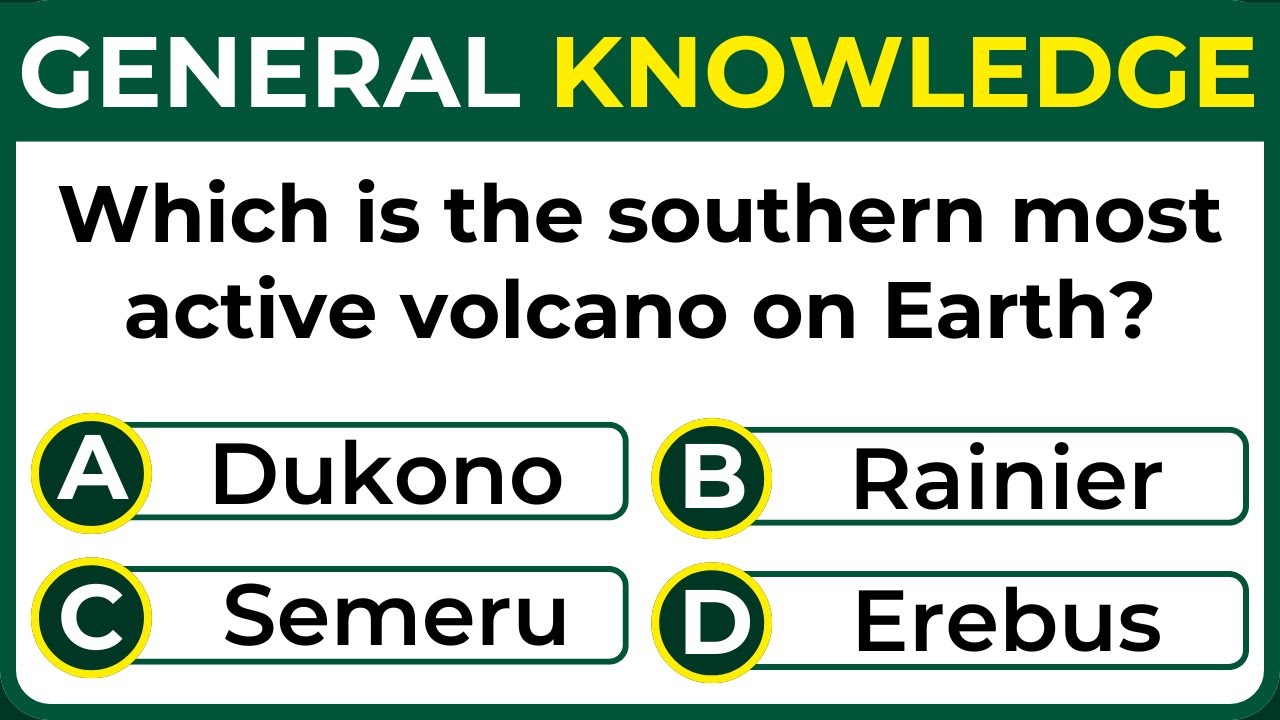 Guess the Southern most Active Volcano on Earth! (General Knowledge Quiz)