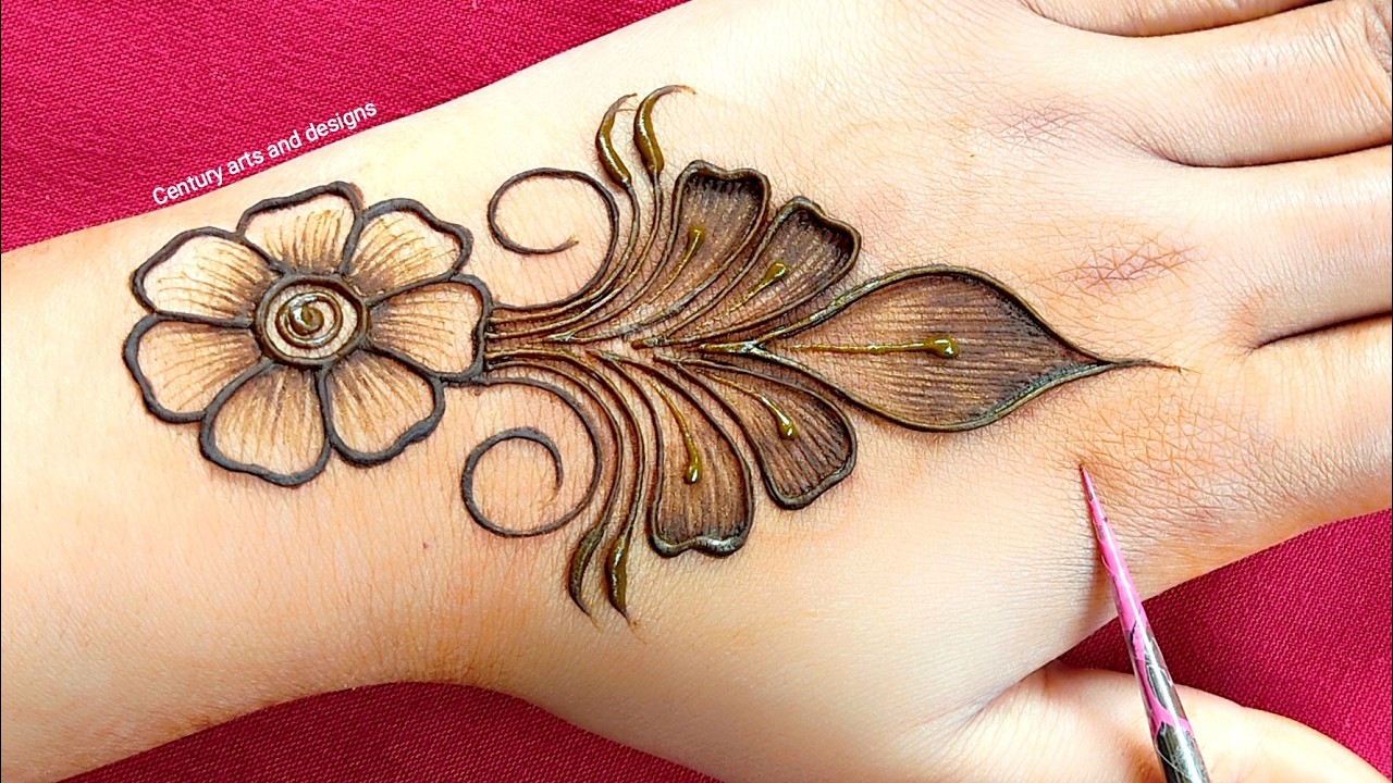 Very beautiful mehndi design for back hand | Easy & simple mehndi | Mehndi ka design | Mehndi design