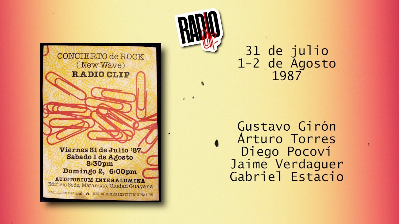 Radio Clip en vivo Puerto Ordaz 1987 (video y audio )