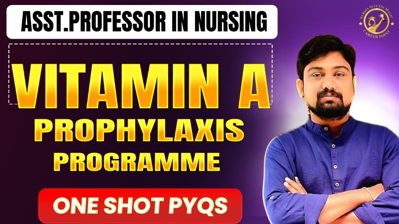 ASSISTANT PROFESSOR IN NURSING KPSC /VITAMIN A PROPHYLAXIS PROGRAMME/SURE SHOT PYQs