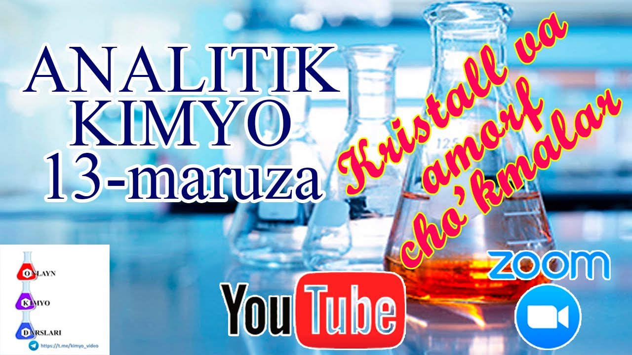 13-maruza. Amorf va kristall cho'kmalar