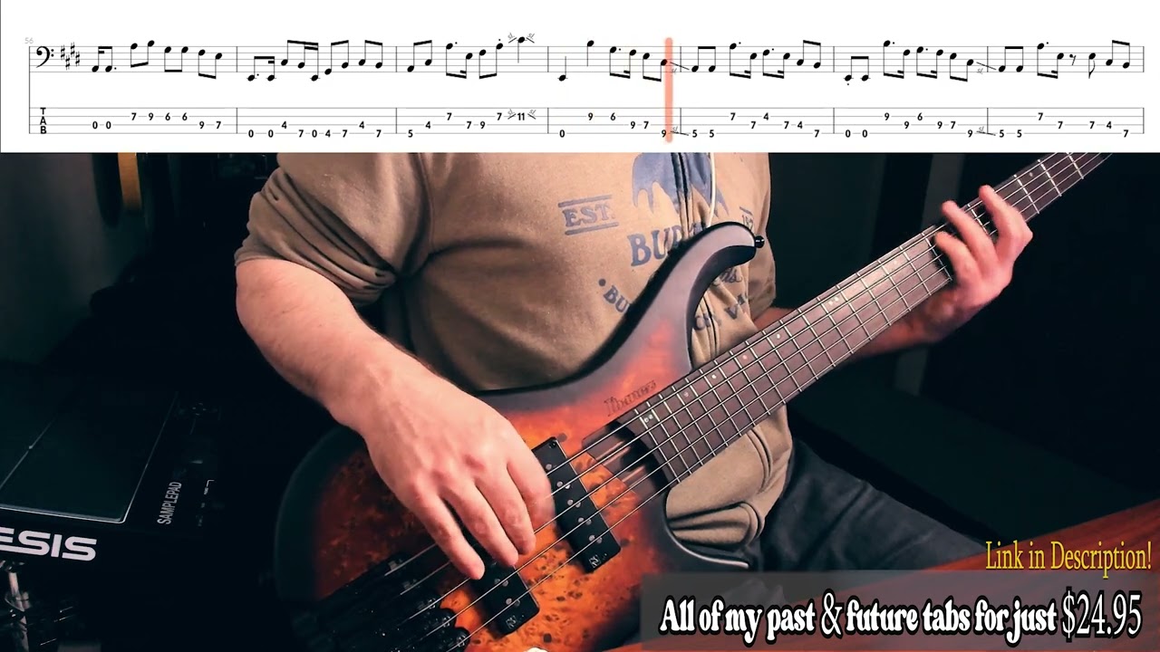 Blue Sky Bass Tab: The Allman Brothers (Bass Cover) Berry Oakley