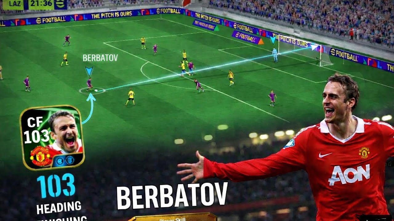 GOT DIMITAR BERBATOV 103 🔥HE WAS A NIGHTMARE TO EPIC DEFENDERS MATCH AND TRAINING REVIEW EFOOTBALL™￼
