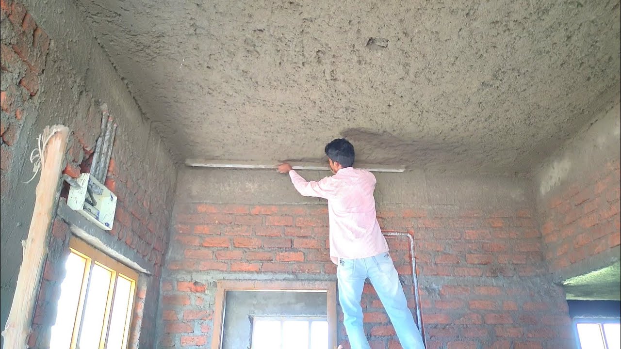 amazing techniques ceiling plastering work.