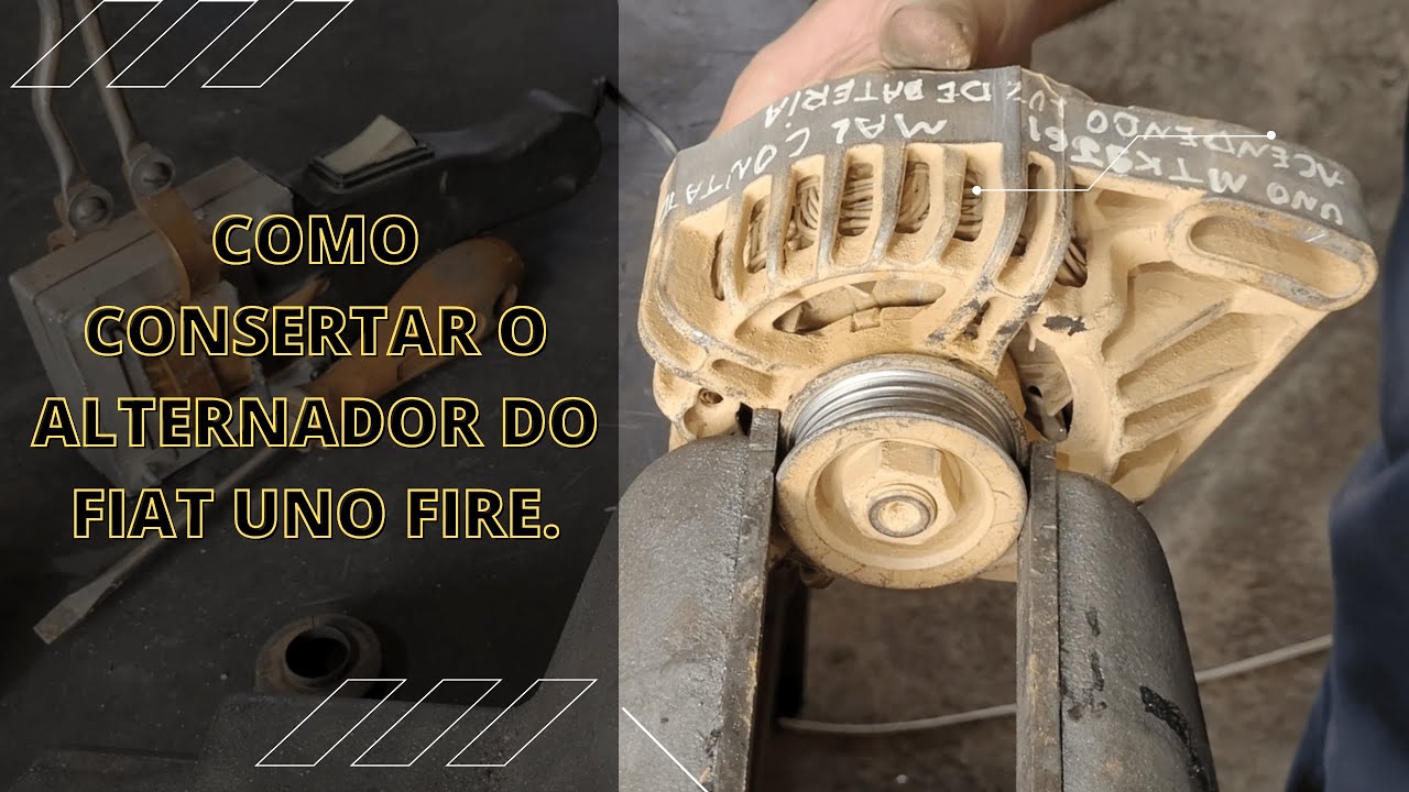 Como consertar o alternador do uno fire.