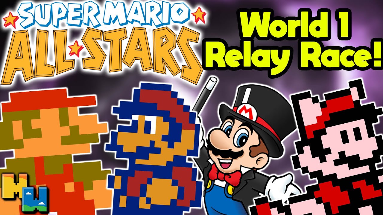Super Mario All Stars: World 1 Relay Race!