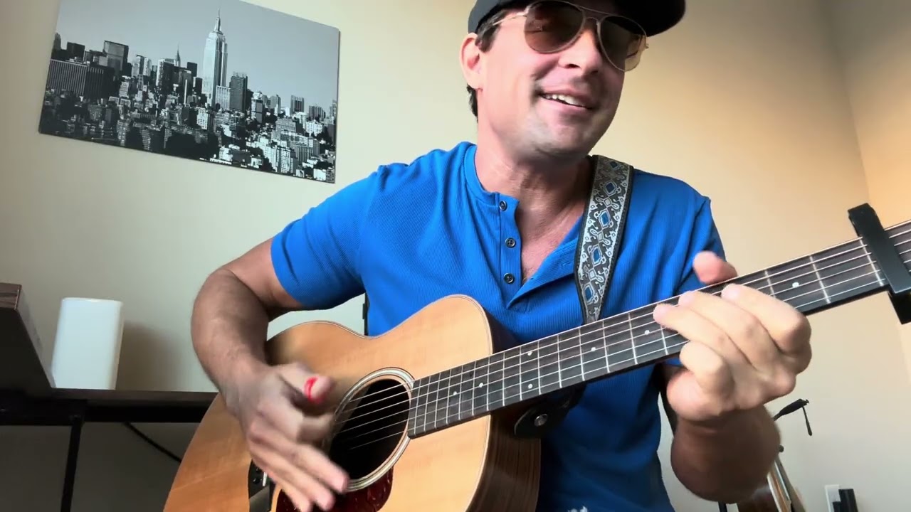 Drifting blues finger style guitar on Taylor GS mini