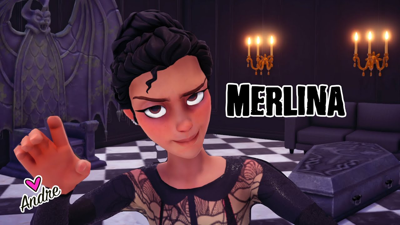 Ep.29 VESTIDO y DECORACIÓN de MERLINA Addams WEDNESDAY en el Valle de los Sueños Dreamlight Valley