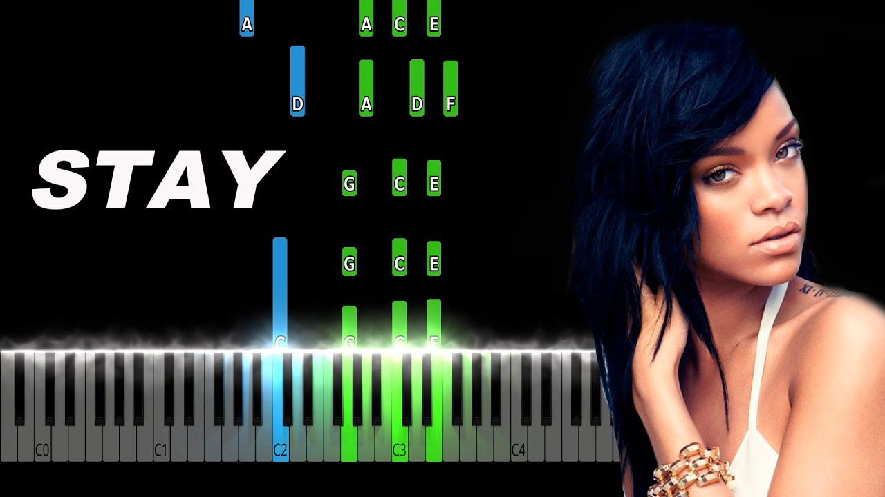 Rihanna - Stay ft. Mikky Ekko Piano Tutorial