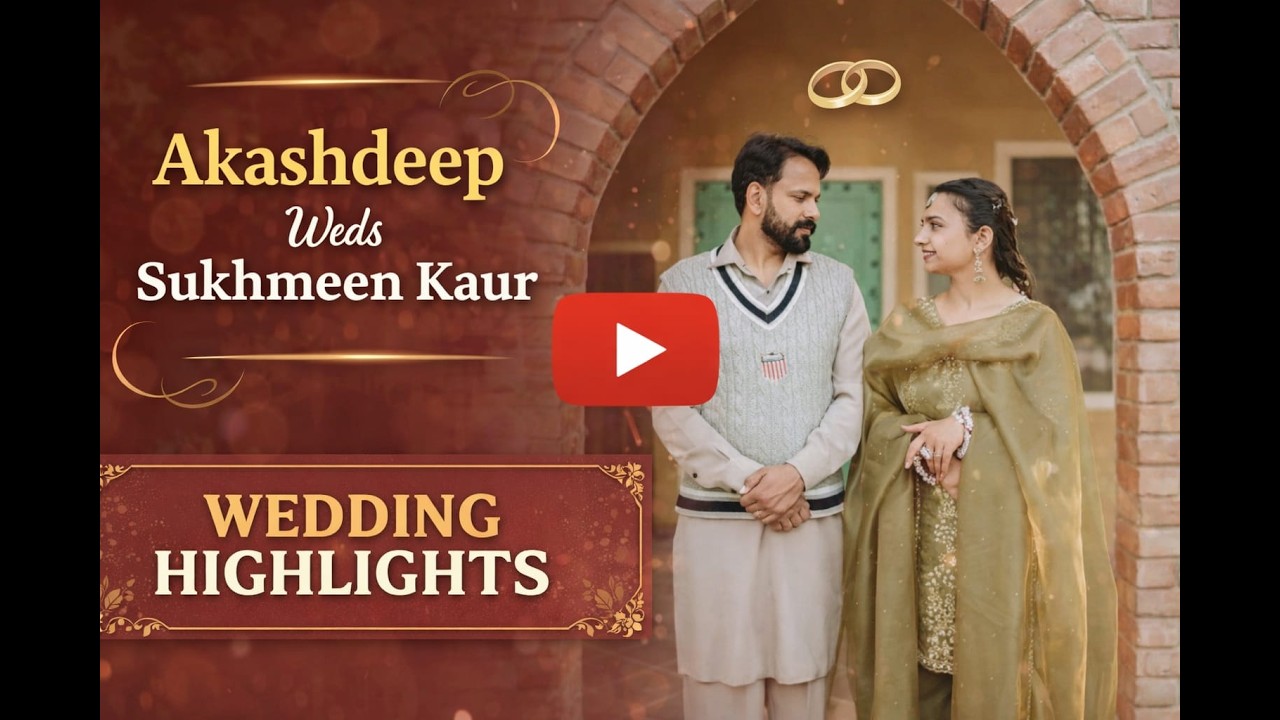 Live AkashDeep weds Sukhmeen Kaur
