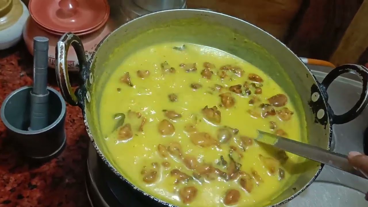 Aaj bnaye nashte mein brea pakode pr din k lunch mei Kadi 😋😋😋😋
