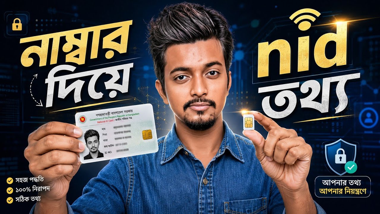 নাম্বার দিয়ে NID কার্ড বের করুন | How to retrieve NID card information using a mobile number