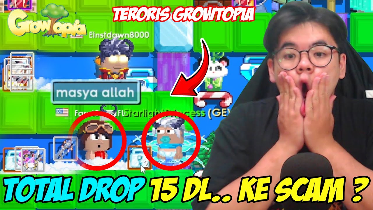 SCAMMER MALAH BAGI BAGI THR KE PIAMA WKWKKW - Growtopia Indonesia