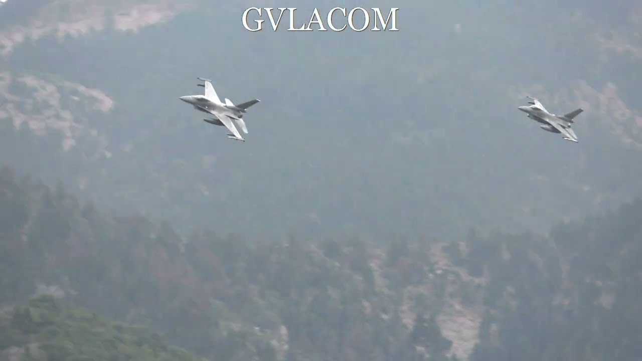 Low Level Flight Polish Air Force F-16 at Vouraikos Canyon Iniochos 2025