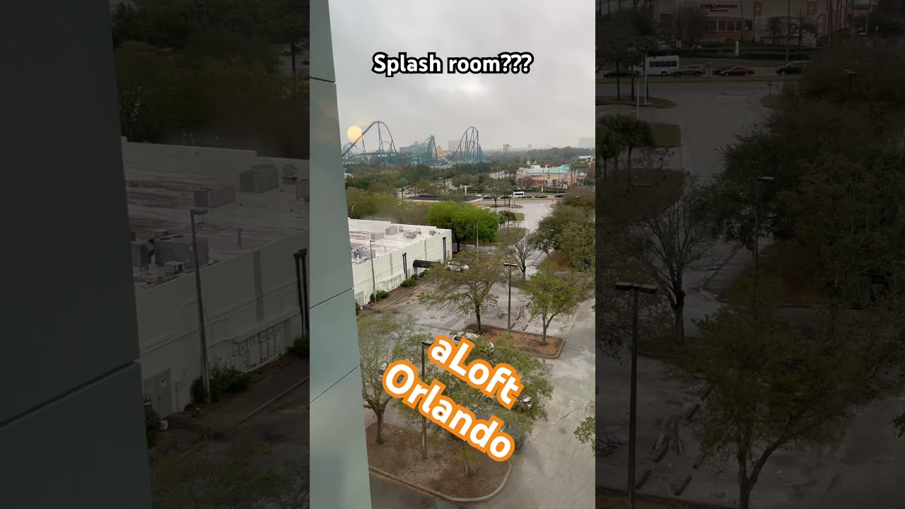 Aloft Orlando Room Tour with Rollercoaster views!