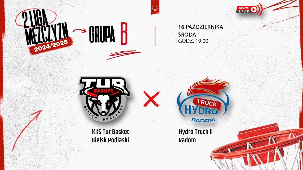 KKS Tur Basket Bielsk Podlaski - Hydro Truck II Radom (2 LM)