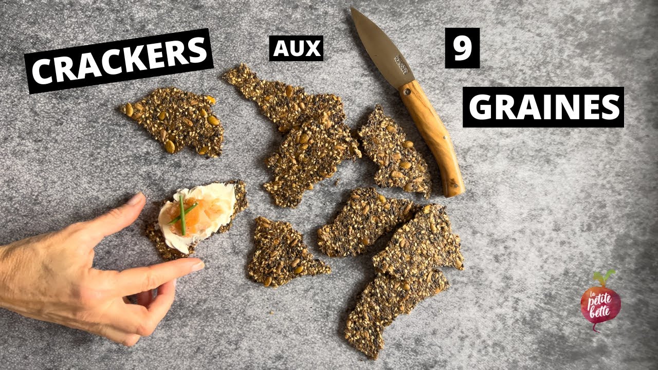CRACKERS SANS GLUTEN AUX 9 GRAINES 🌰 KNÄCKEBRÖD Craquelins suédois