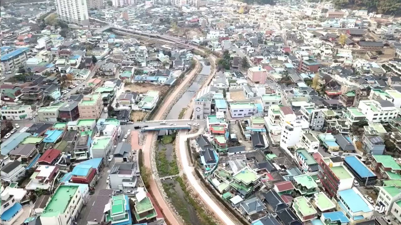 매빅프로로 찍은 순천 구도심(동천, 옥천, 아랫장, 저전동, 장천동, 정충사, 향동) / dji mavic pro beginner