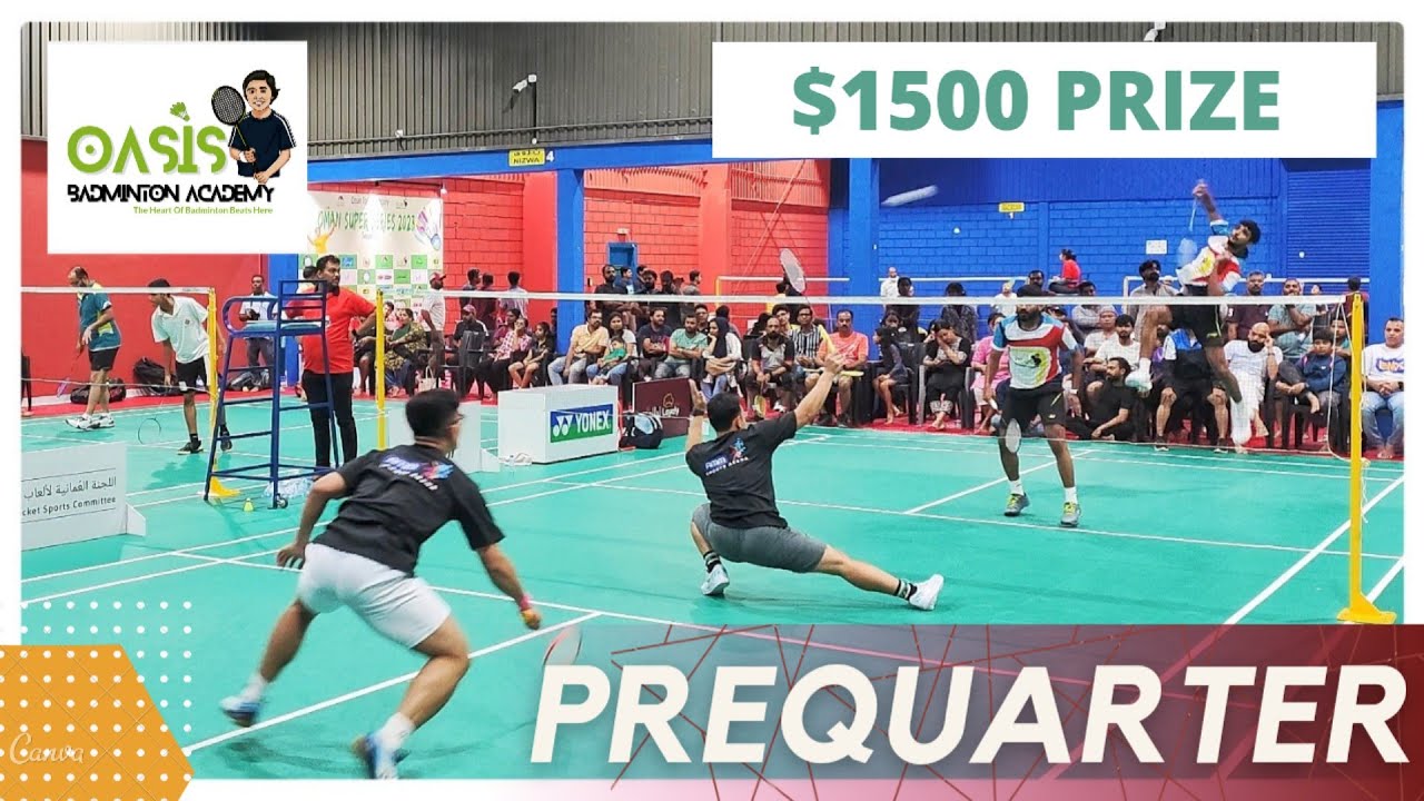 JAGDISH/CHANDRAKUMAR VS INDONESIAN PLAYERS:OMAN BADMINTON SUPER SERIES 2023 SEASON 1