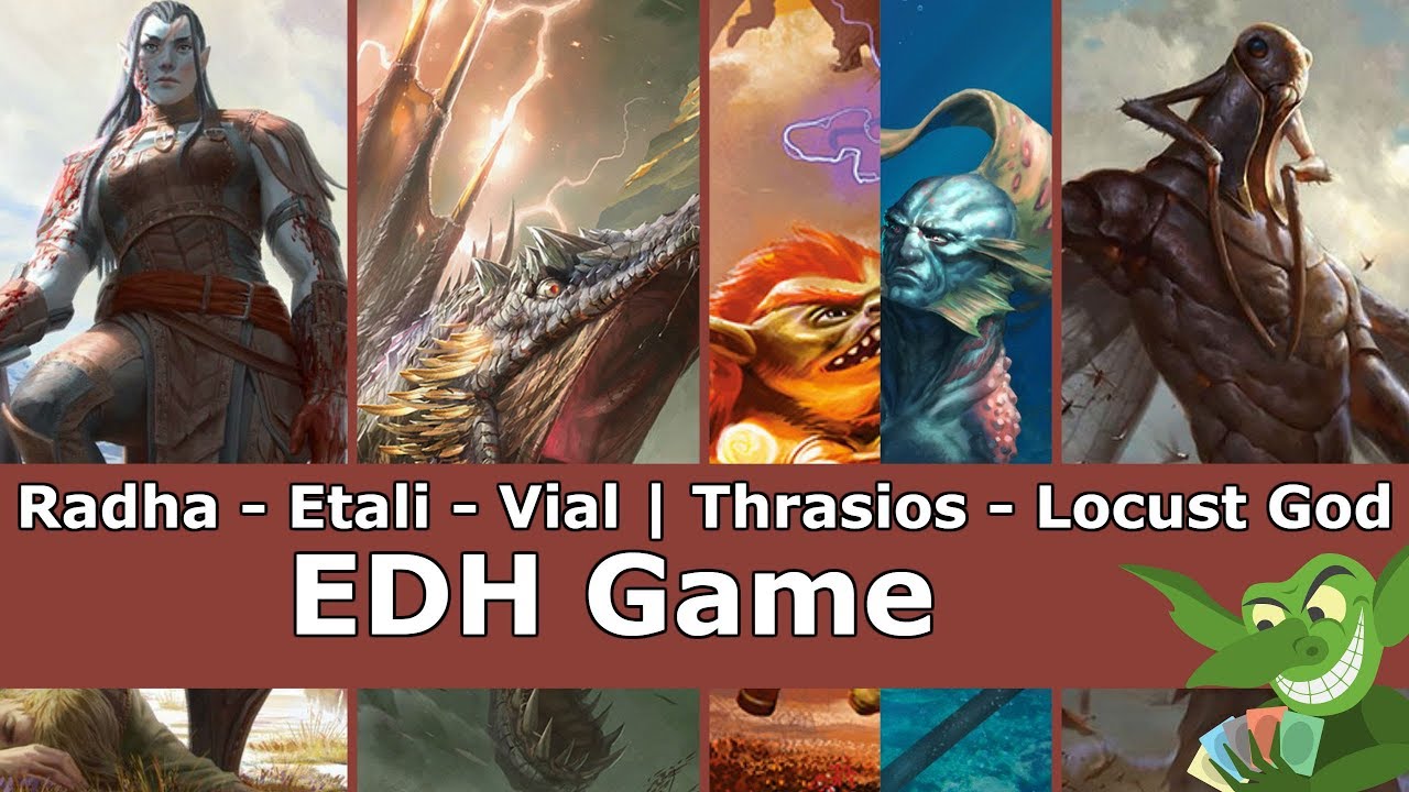 Radha vs Etali vs Vial | Thrasios vs Locust God EDH / CMDR game play for Magic: The Gathering