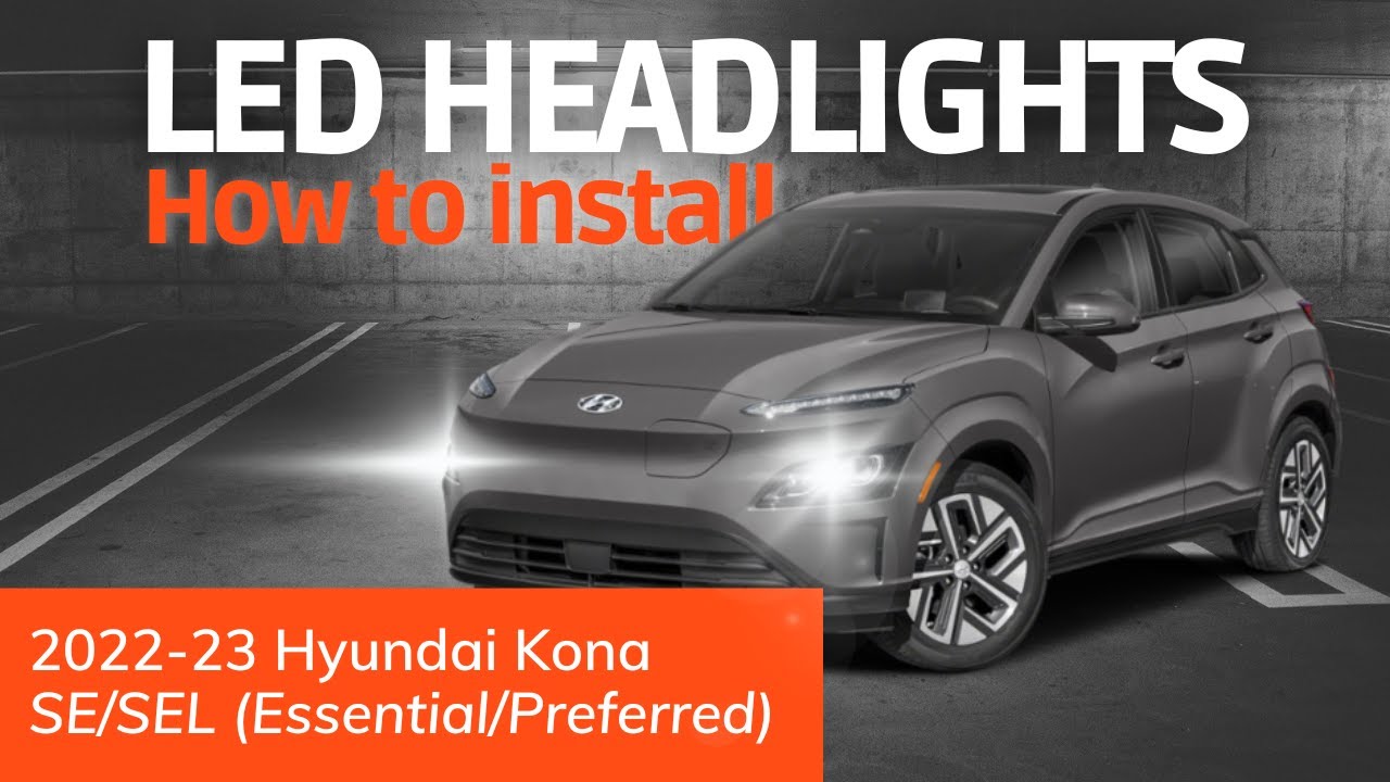 2022 Hyundai Kona | Halogen to LED headlights conversion