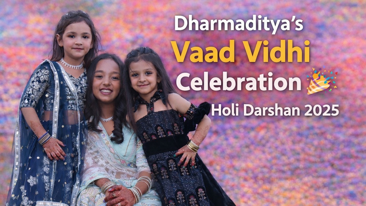 DHARMADITYA’s Vaad Vidhi Celebration 🎉 | Holi Darshan 2025