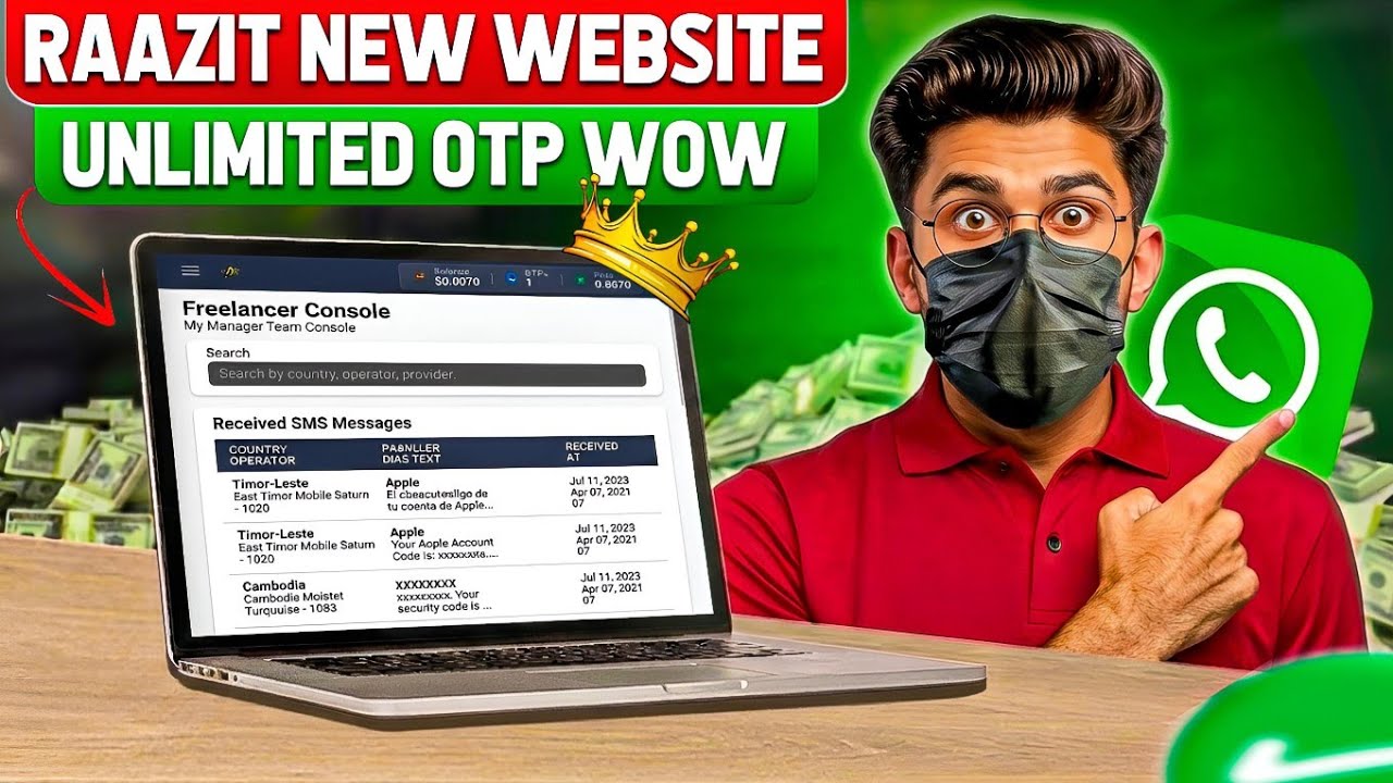 Raazit New Virtual OTP Website 🔥 | Get OTP for Facebook, WhatsApp & Gmail (Working Method 2026)