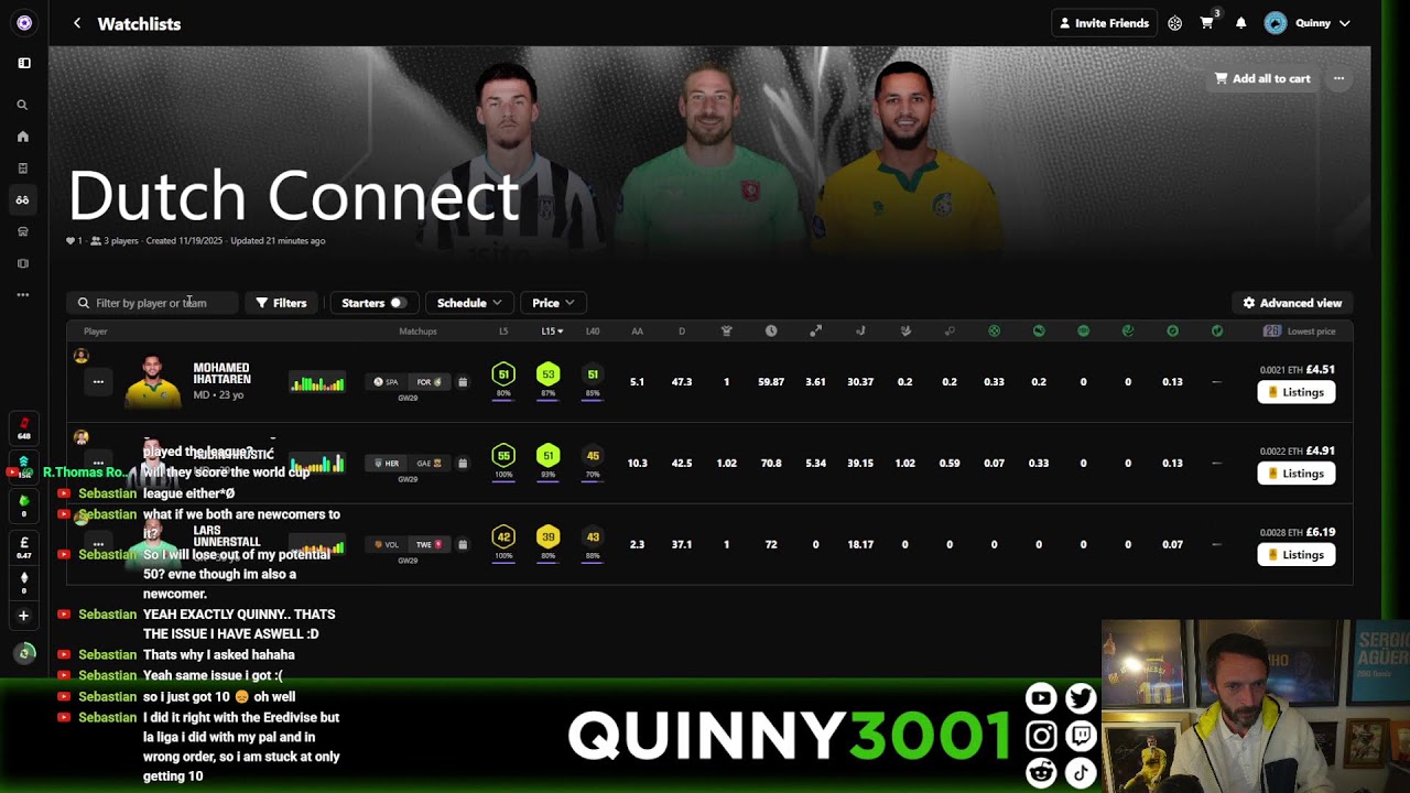 Live Draft Strategy: Sorare DUO CONNECT Challenge 🏆