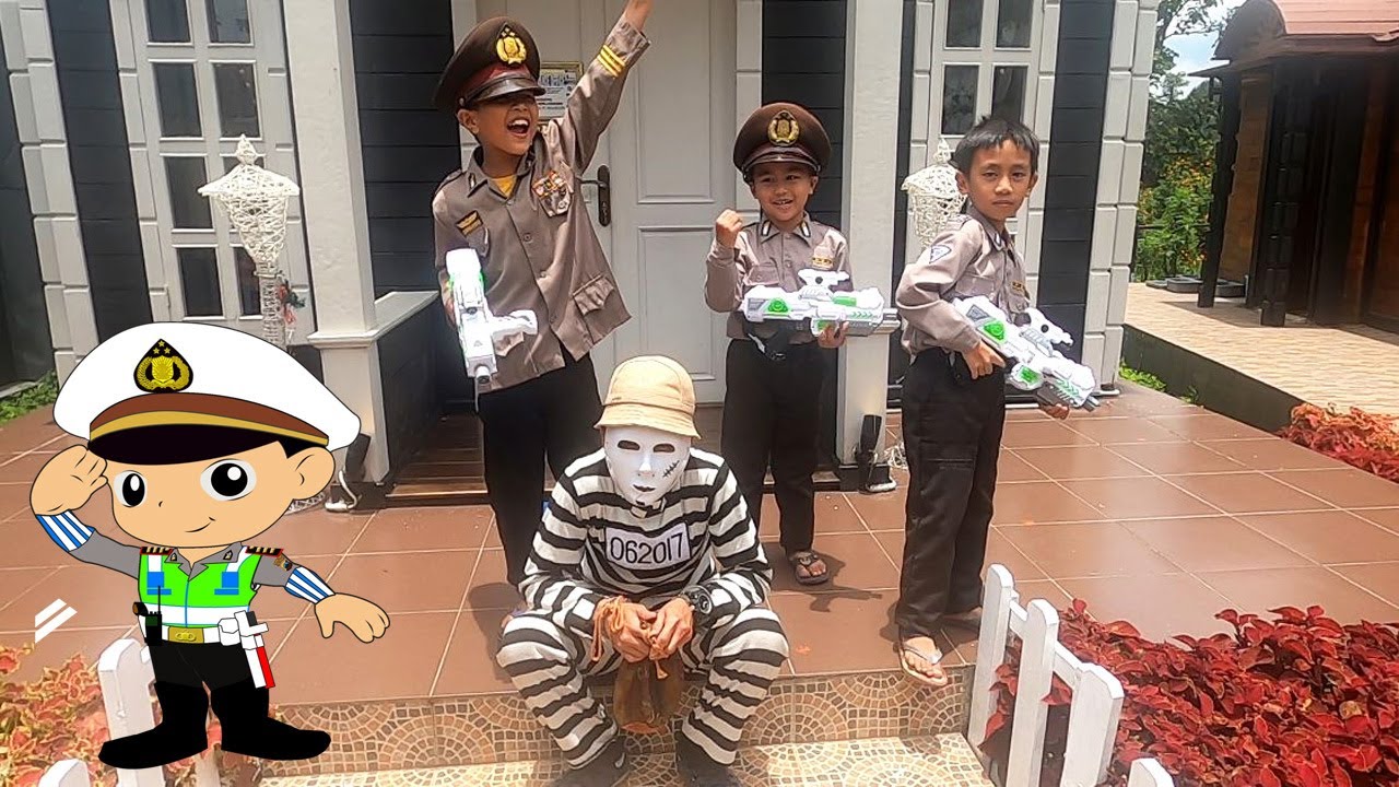 SERU dan ASIK nya Drama Polisi Cilik - Drama Anak Kecil jadi Polisi Part 2 - Aidy Family