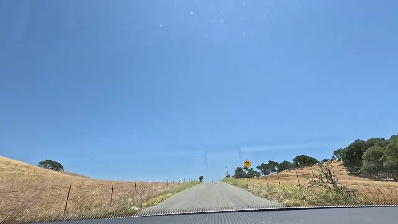 Car trip. Driving from Monterey to Los Angeles, California.