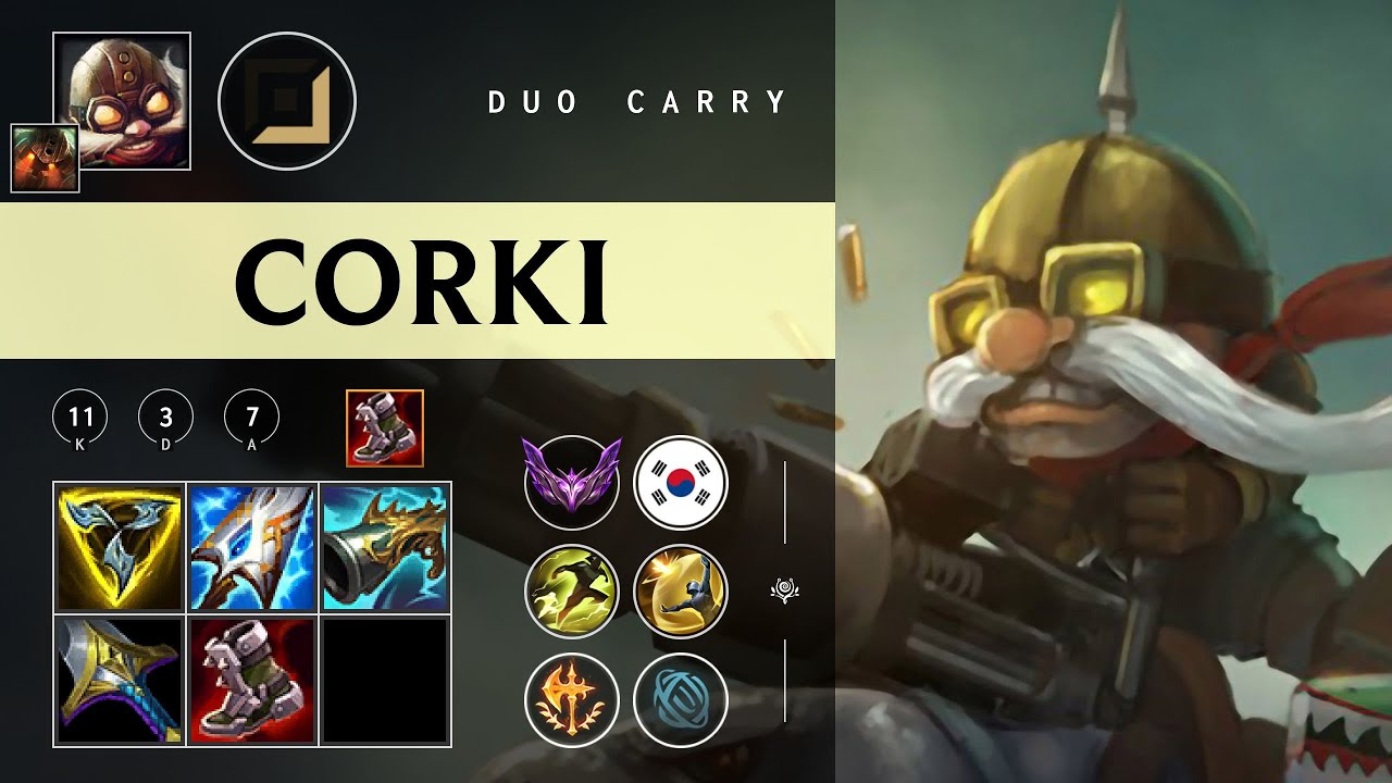 Corki ADC vs Ezreal - KR Master Patch 26.01