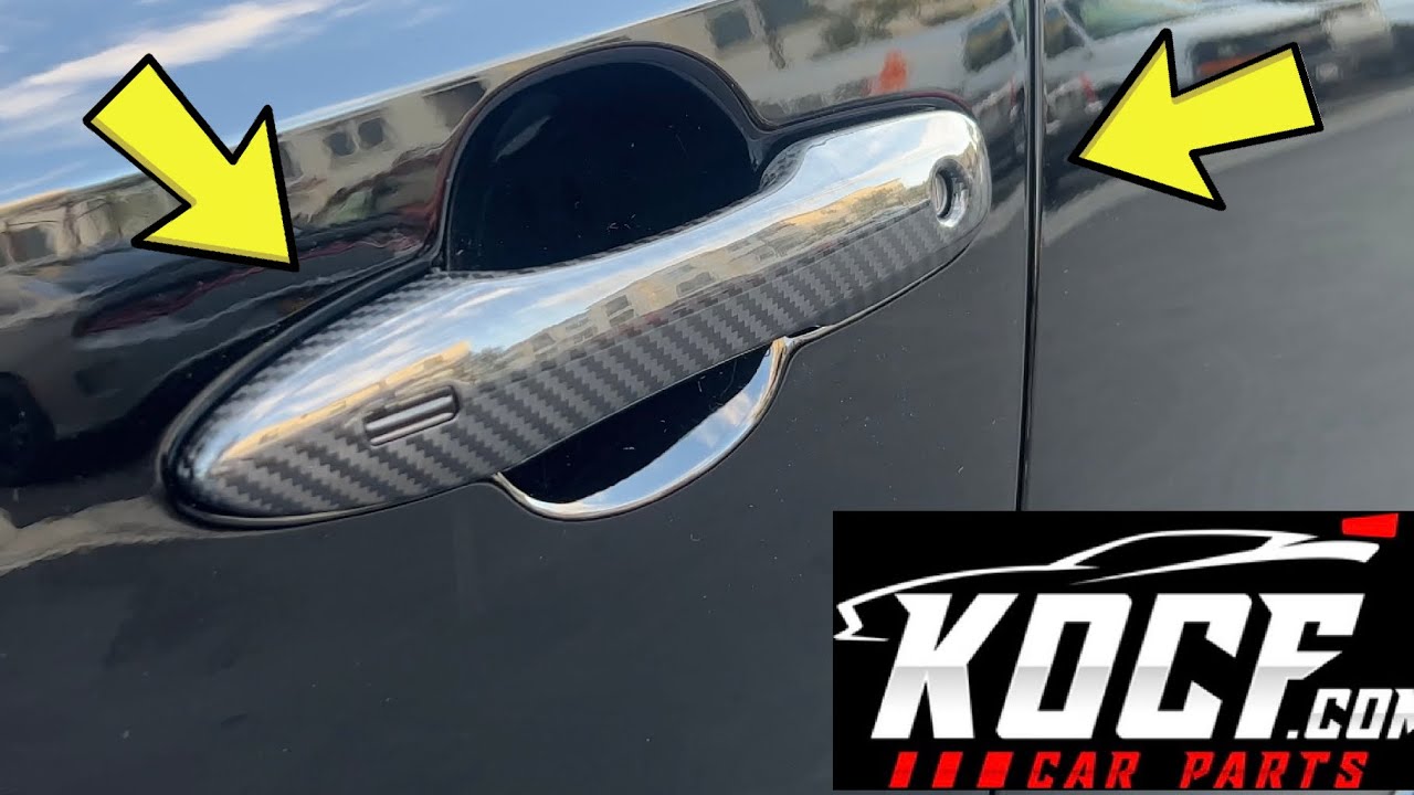 INSTALLING KOCF CARBON FIBER DOOR HANDLES COVERS ON GR COROLLA I KING OF CARBON FIBER
