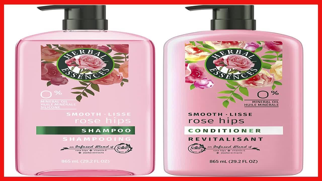 Herbal Essences Shampoo and Conditioner, Vitamin E, Rose Hips and Jojoba Extract, Smooth