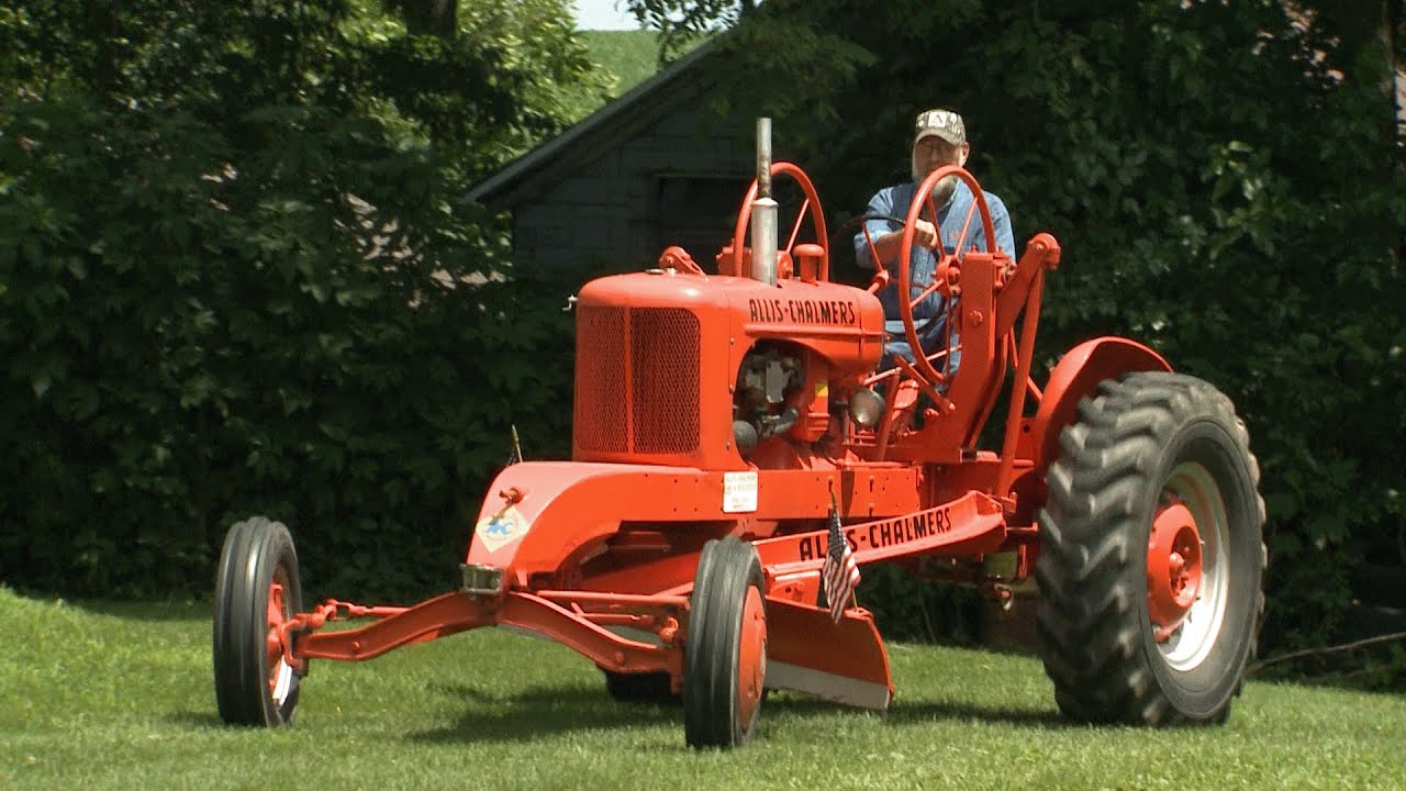 Not Many Like This! Rare Orange Power In A 1949 Allis Chalmers Speed Patrol Road Grader