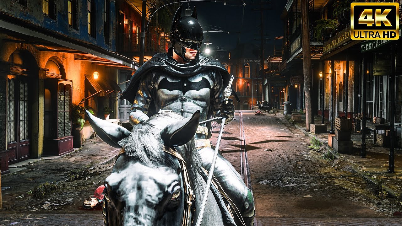 John Marston on his Batman Duty (Red Dead Redemption 2 Mods)