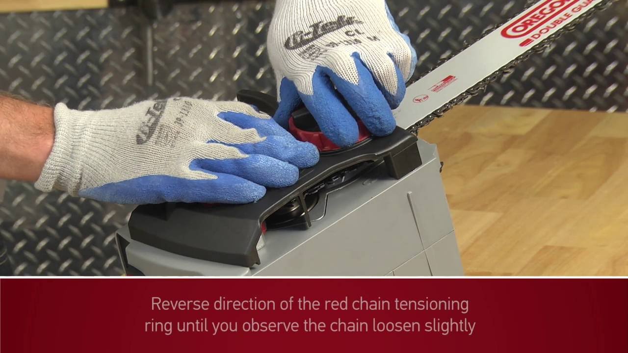 How to ? - CS300 Chainsaw - Chain tensioning - EN