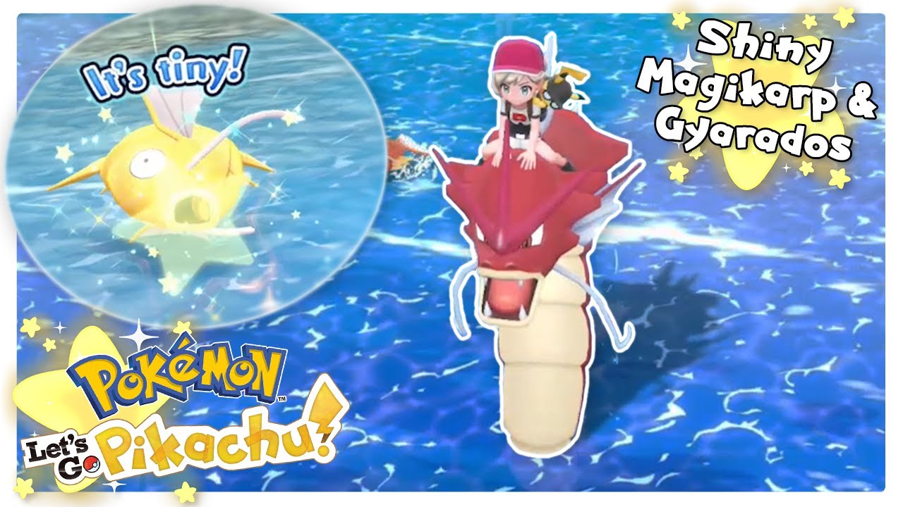 SHINY Magikarp & Gyarados - Pokemon Let's Go Pikachu!