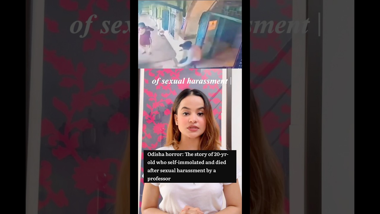 Girl sets herself on fire