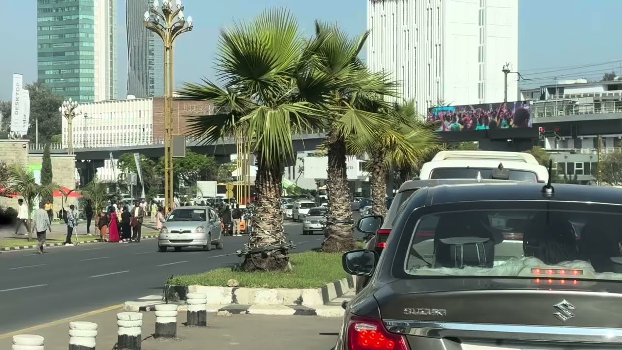 Short Morning Drive in Addis Ababa, Ethiopia