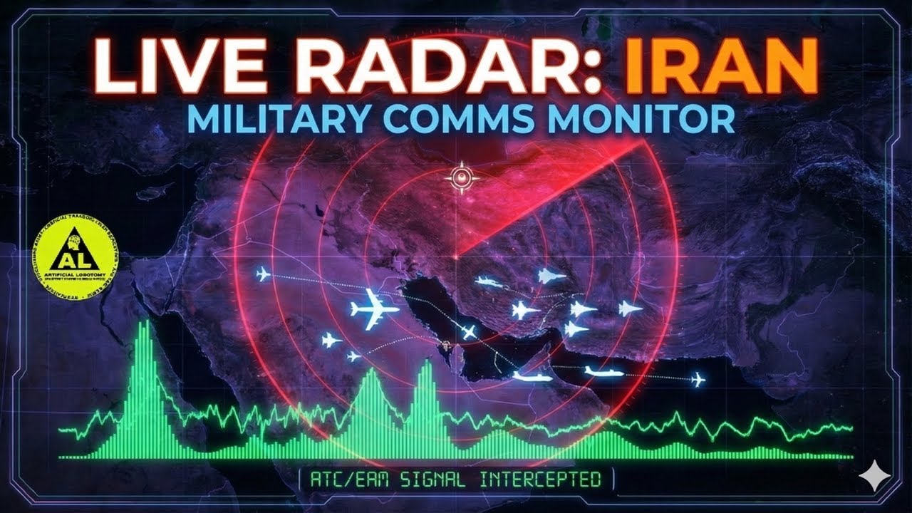 🚨 IRAN LIVE: 24/7 Intercepting Military Comms | Middle East Airspace Monitor - OSINT