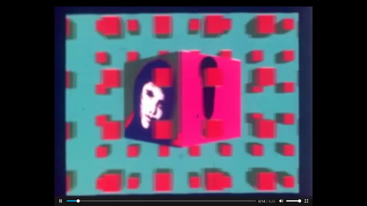 Flying Cube (1973) - First polygonal rotating object computer animation
