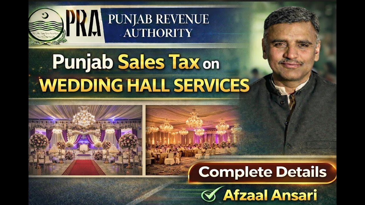 Wedding Hall Services - Punjab Sales Tax